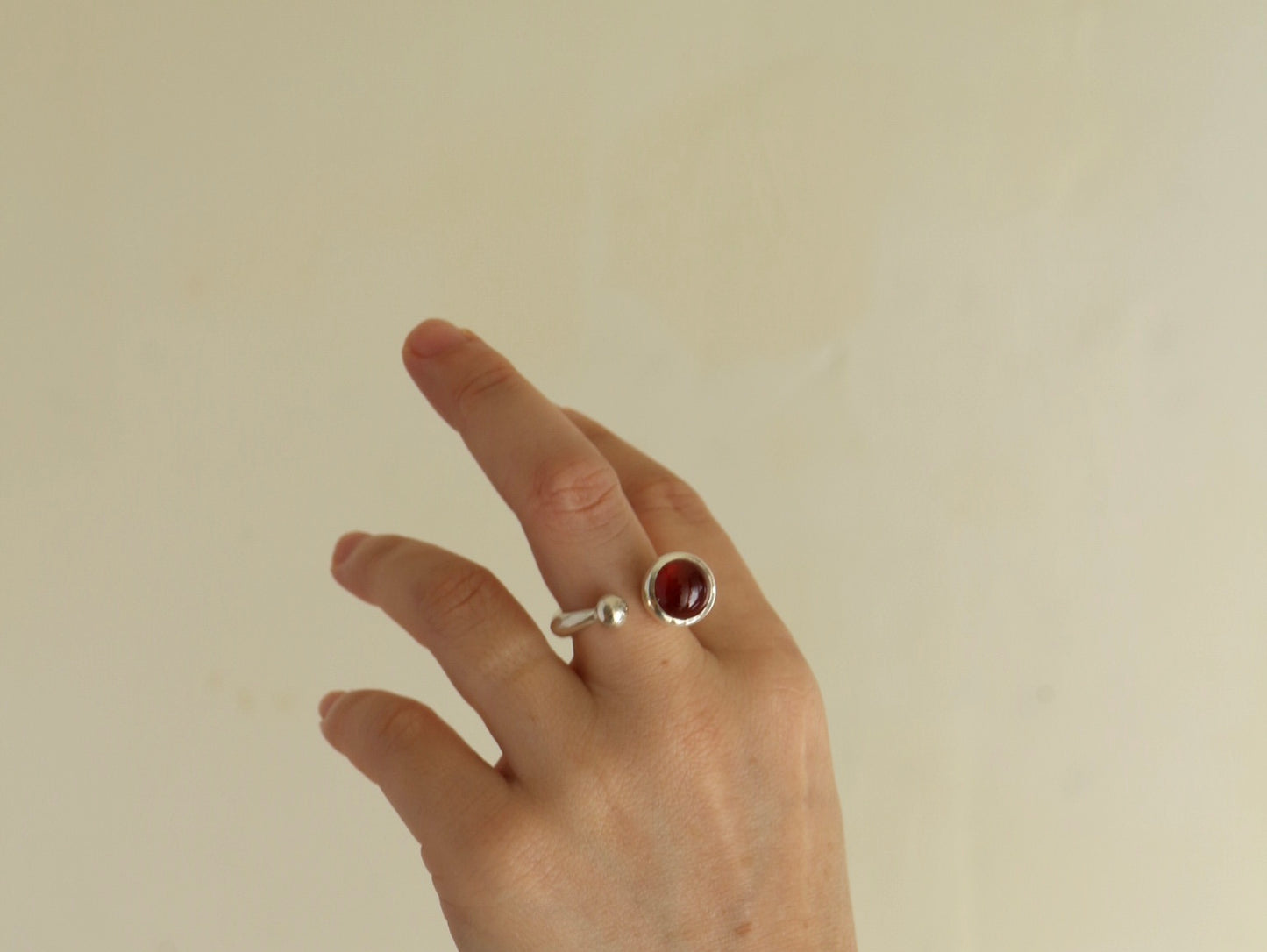 GYOKU RIN.                      HessoniteGarnet/size,M(9-11号対応)